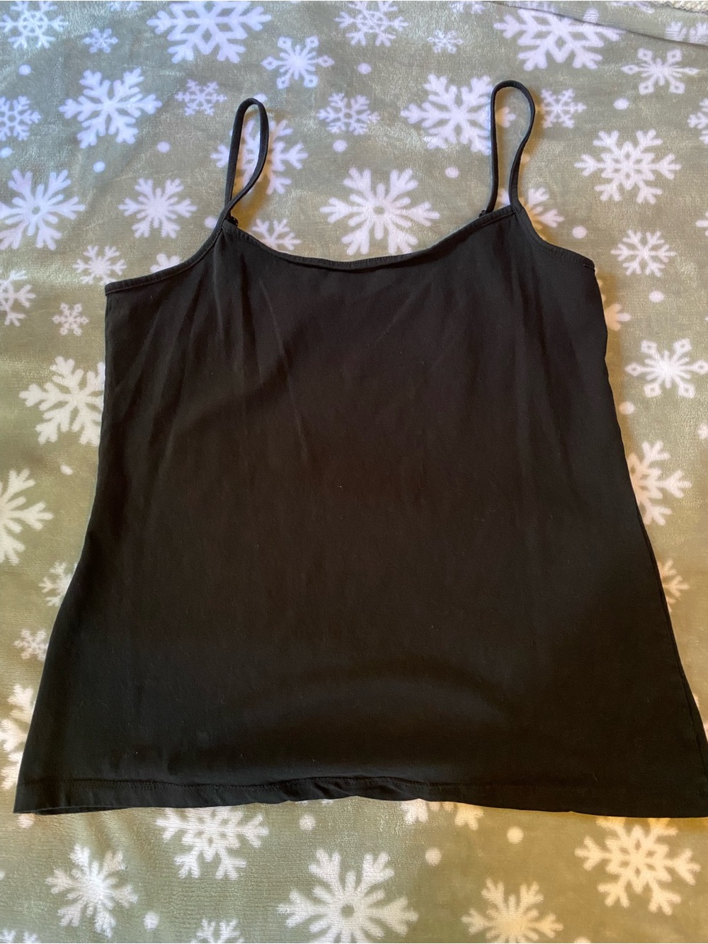 just be Black Spaghetti Strap Camisole